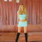Aqua Baby Rhinestone Skirt Set