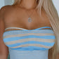 Jesse Striped Halter Top