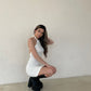 Cozy Pearl Backless Dress