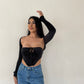 Velour Velvet Corset and Shrug Set